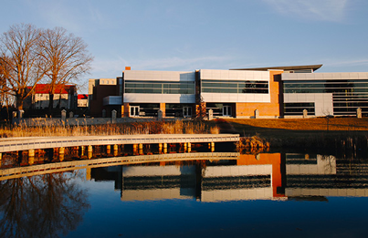 Campus Landscape at Sunset